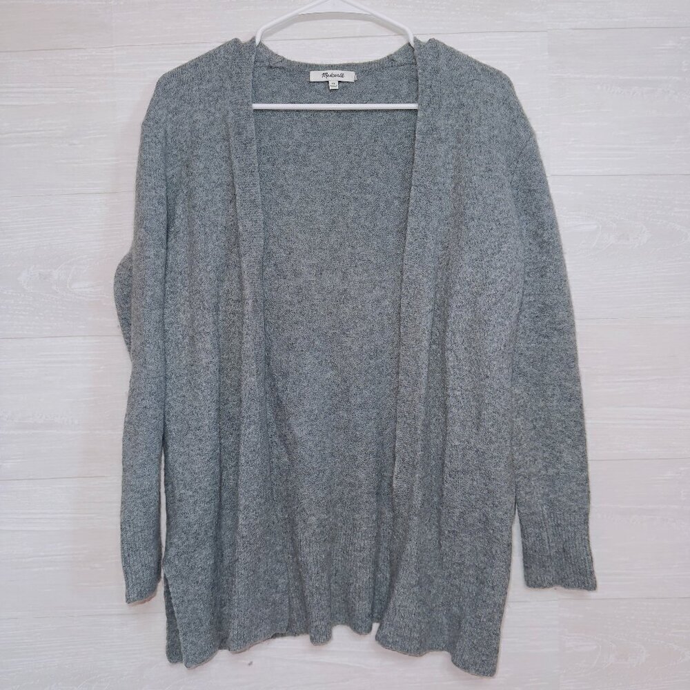 Madewell Gray Knit Cozy Walker Cardigan in Coziest Yarn Style size XS